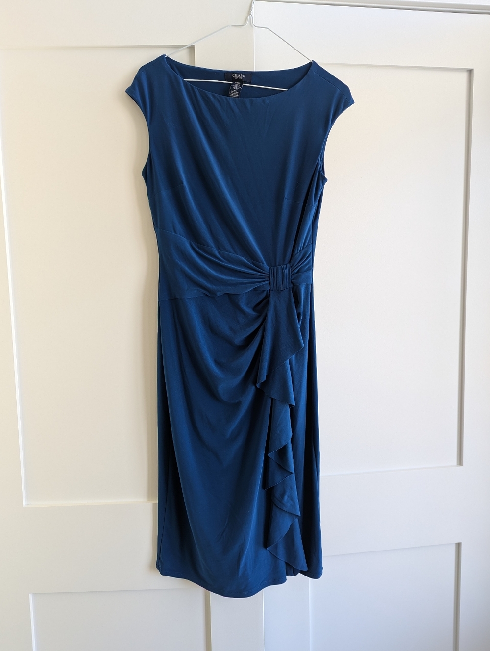 Chic Navy Knot-Front Sheath Dress - Ralph Lauren